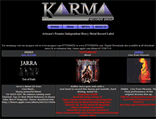 Tablet Screenshot of karmarecordsgroup.com